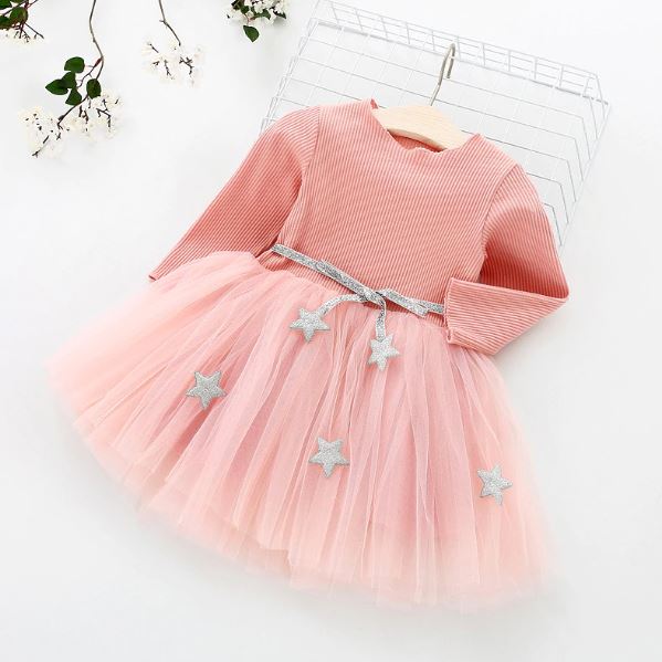 Pink Party Dress For Girls – cute cuddle